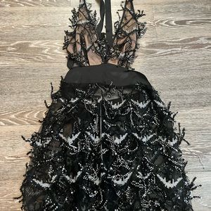 Black sparkly mini dress